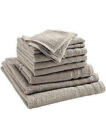Pack complet salle de bain - Coton Pur - 100% Coton