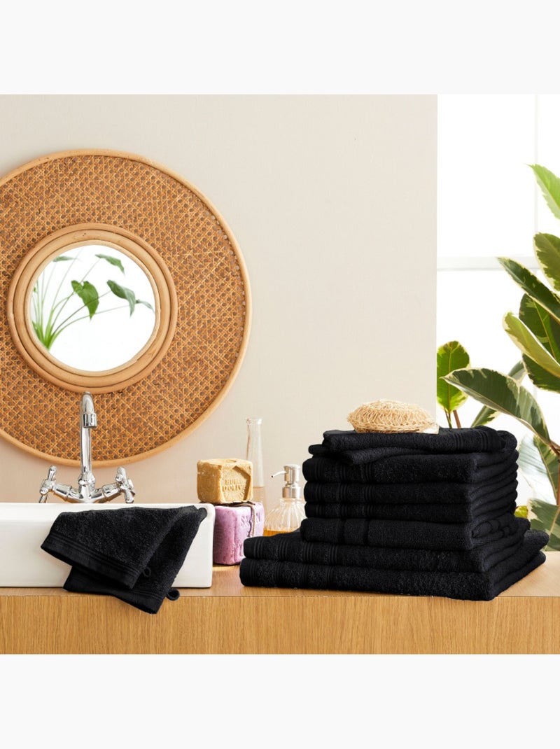Pack complet salle de bain - Coton Pur - 100% Coton Marron foncé - Kiabi