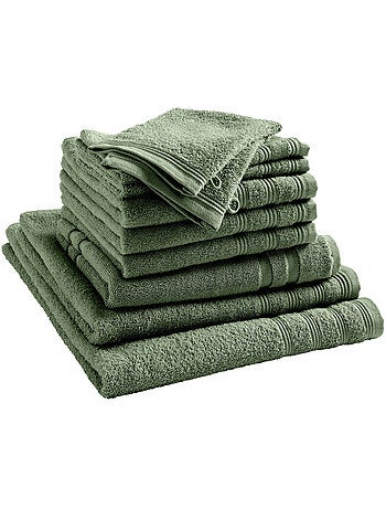 Pack complet salle de bain - Coton Pur - 100% Coton