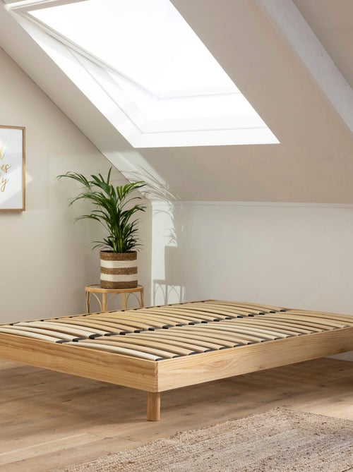 Pack complet sommier 160x200 , matelas, linge de lit, couette et oreillers - Kiabi