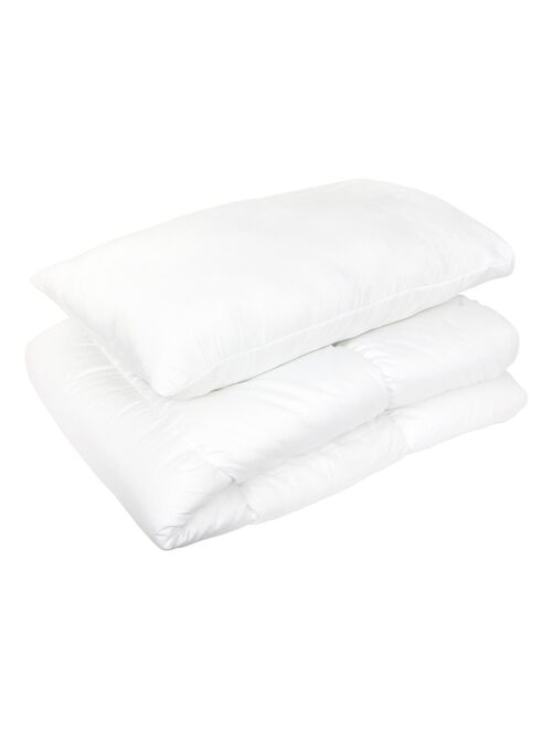 Pack couette et oreiller GAVROCHE polyester Fibre polyester Léger (été) Polyester - Kiabi