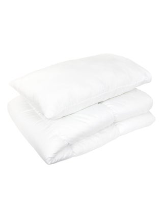 Pack couette et oreiller GAVROCHE polyester Fibre polyester Léger (été) Polyester