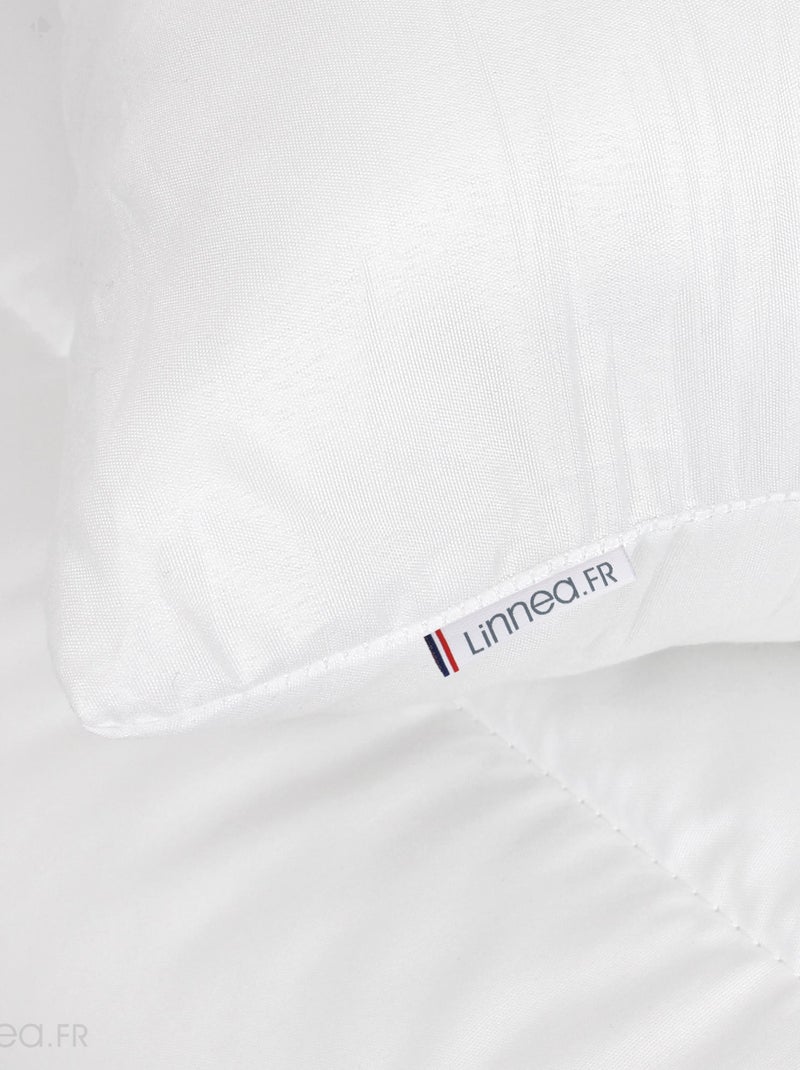 Pack couette et oreiller GAVROCHE polyester Fibre polyester Léger (été) Polyester Blanc - Kiabi