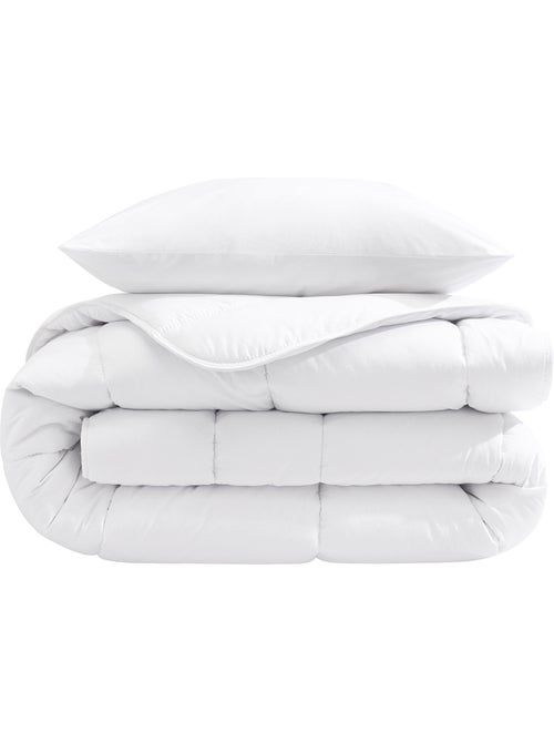 Pack couette hiver 550g et oreiller éco naturel moelleux - Someo - Kiabi