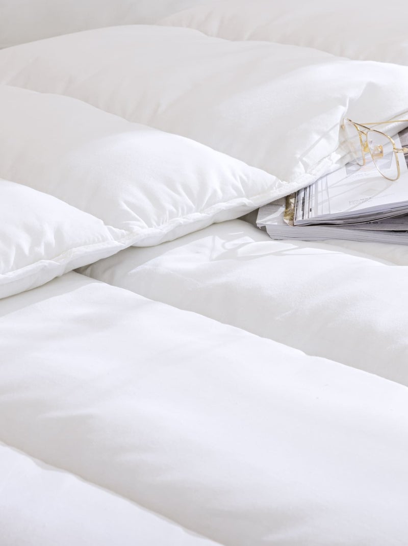 Pack couette hiver 550g et oreiller éco naturel moelleux - Someo Blanc - Kiabi