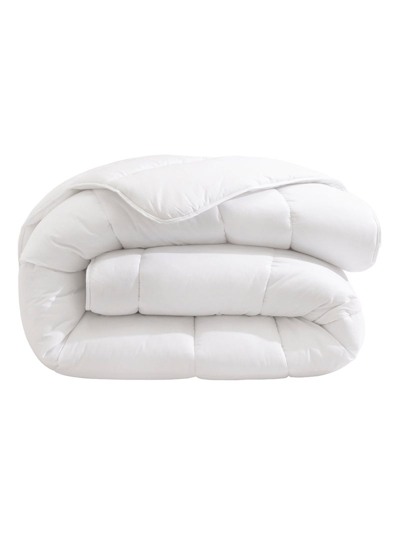 Pack couette hiver 550g et oreiller éco naturel moelleux - Someo Blanc - Kiabi