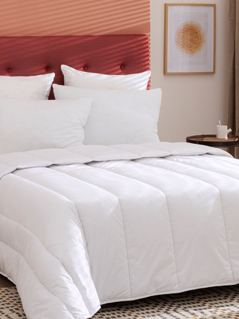 Pack couette légère 240x220 et oreiller moelleux 60x60 Blanc - Kiabi