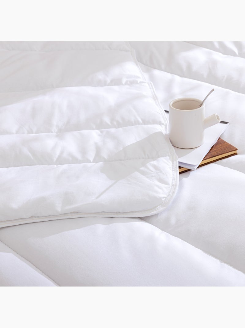 Pack couette légère et oreiller moelleux  - Someo Blanc - Kiabi