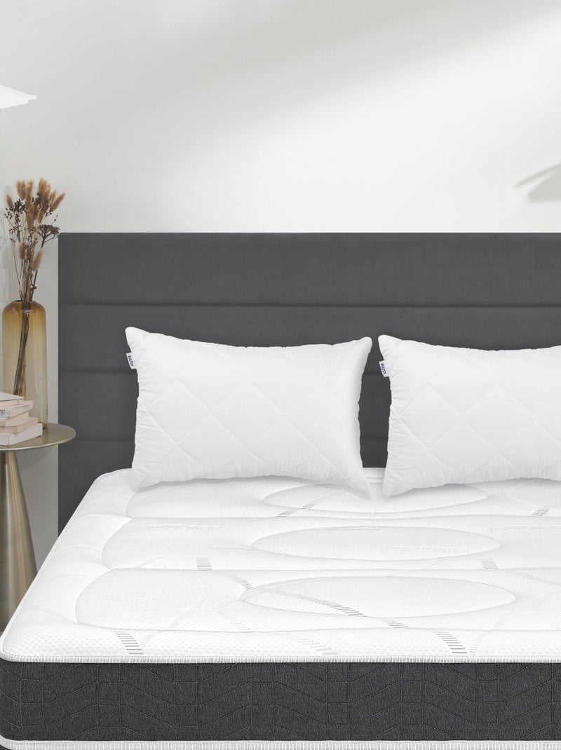 Pack couette mi-saison et oreiller Bultex - Bultex Blanc - Kiabi