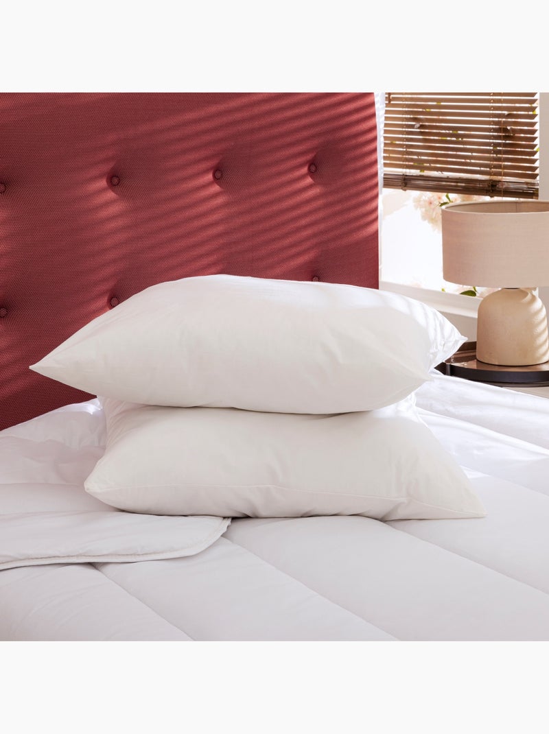 Pack couette mi-saison oreiller éco naturel - Someo Blanc - Kiabi