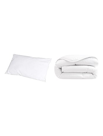 Pack couette, oreiller 80x120 (bébé)