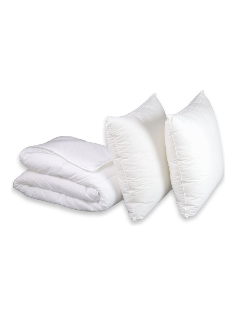 Pack couette tempérée + oreiller(s) anti punaises de lit - DODO Blanc - Kiabi