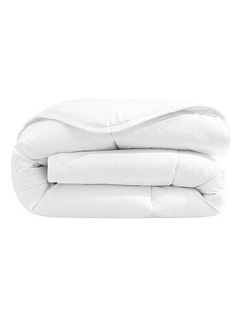 Pack couette/oreiller antiacariens coton blanc 80x120 cm (bébé)