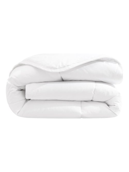Pack couette/oreiller antiacariens coton blanc 80x120 cm (bébé) - Kiabi