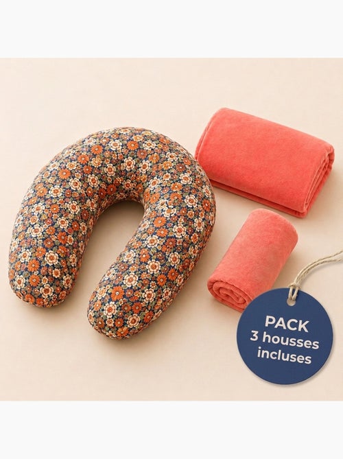 Pack Coussin de Maternit? XXL - 2 Housses + Charlotte - Id?al Grossesse et Allaitement - Kiabi