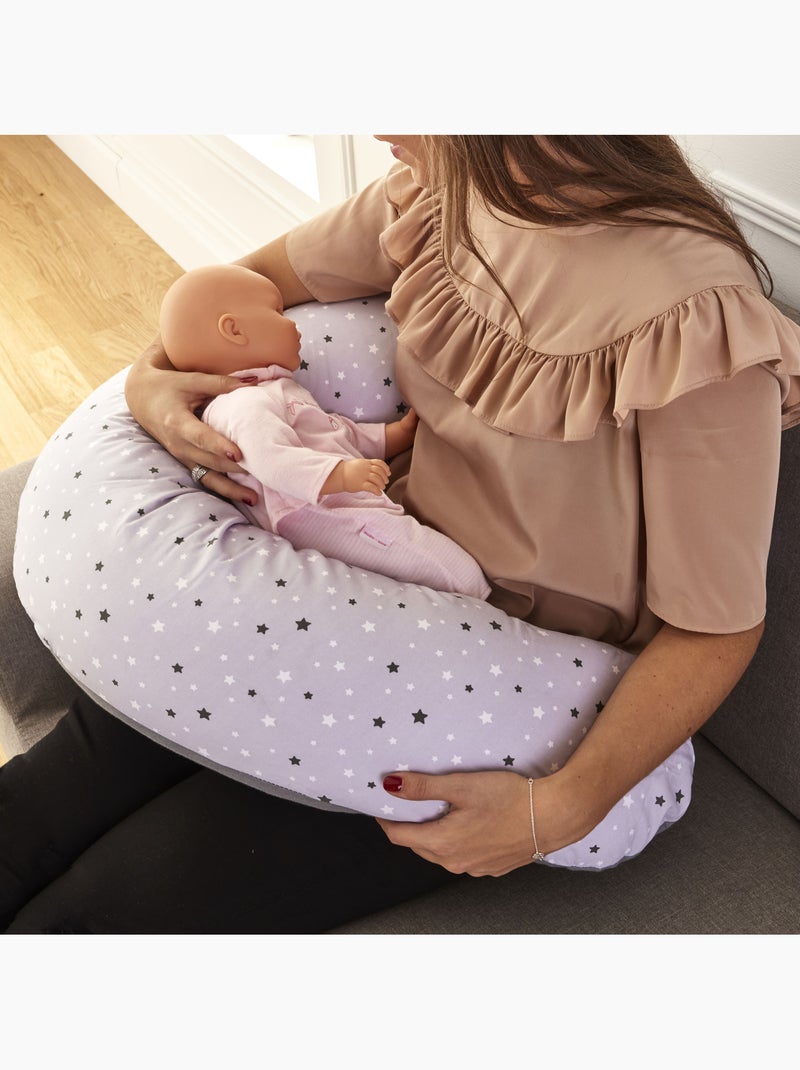 Pack coussin de maternité étoile grise + 1 housse minky Beige - Kiabi