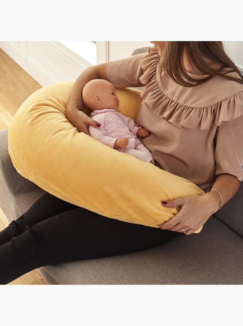 Pack coussin de maternité étoile grise + 1 housse minky Jaune - Kiabi