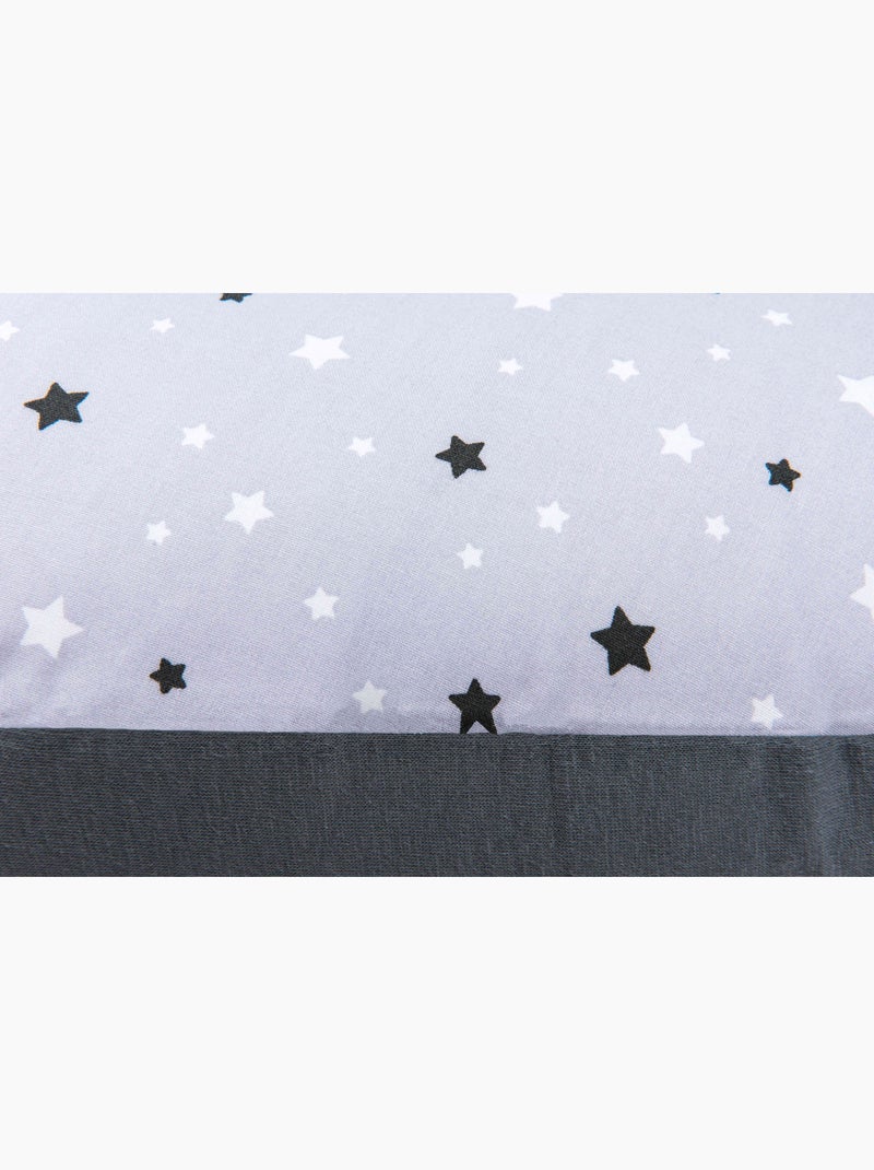 Pack coussin de maternité étoile grise + 1 housse minky Jaune - Kiabi