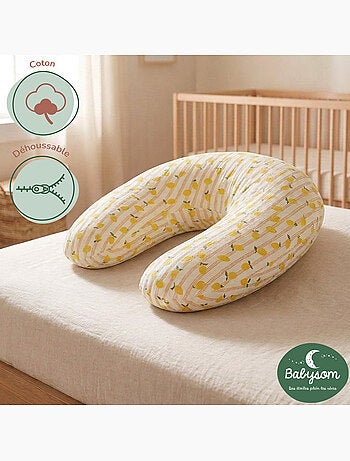 Pack Coussin de Maternité XXL - 2 Housses + Charlotte - Idéal Grossesse et Allaitement