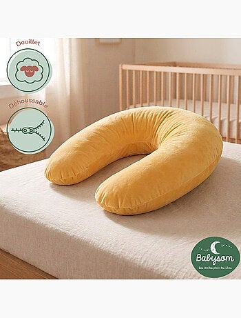 Pack Coussin de Maternité XXL - 2 Housses + Charlotte - Idéal Grossesse et Allaitement