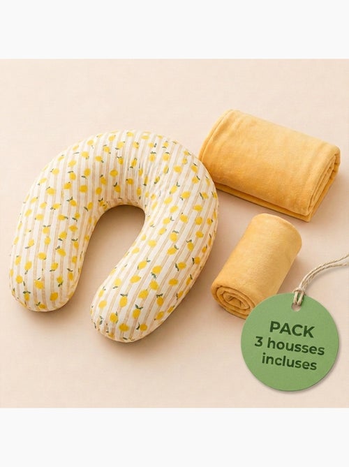 Pack Coussin de Maternité XXL - 2 Housses + Charlotte - Idéal Grossesse et Allaitement - Kiabi Pack Coussin de Maternité XXL - 2 Housses + Charlotte - Idéal Grossesse et Allaitement - Kiabi