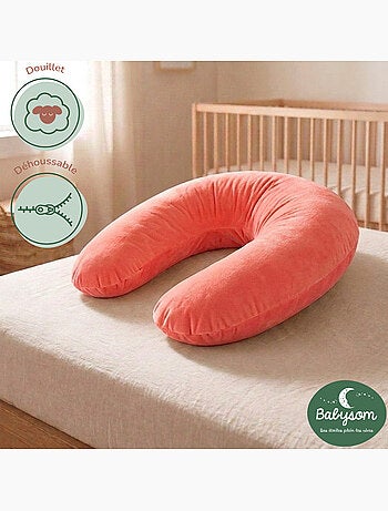 Pack Coussin de Maternité XXL - 2 Housses + Charlotte - Idéal Grossesse et Allaitement