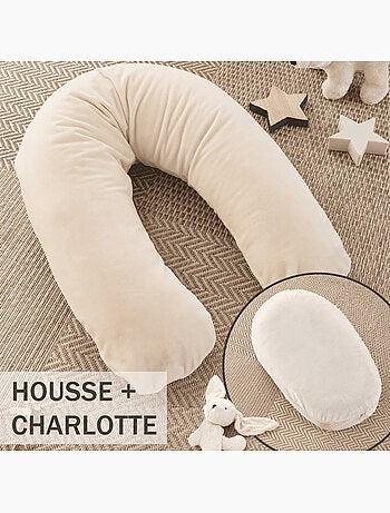 Pack Coussin de Maternité XXL - 3 en 1 | Idéal Grossesse, Allaitement et Pouf pour Enfant