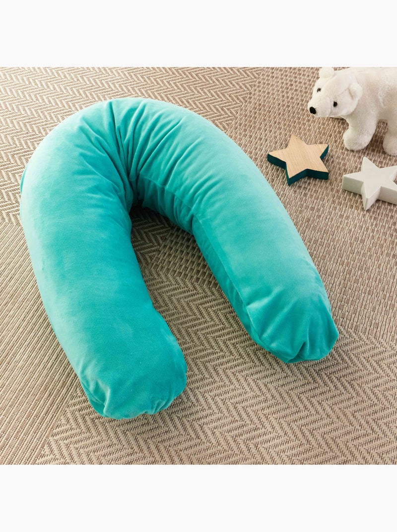 Pack Coussin de Maternité XXL - 3 en 1 | Idéal Grossesse, Allaitement et Pouf pour Enfant Bleu - Kiabi