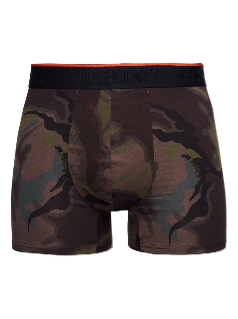 Pack de 2 Boxers Superdry Classic Vert - Kiabi