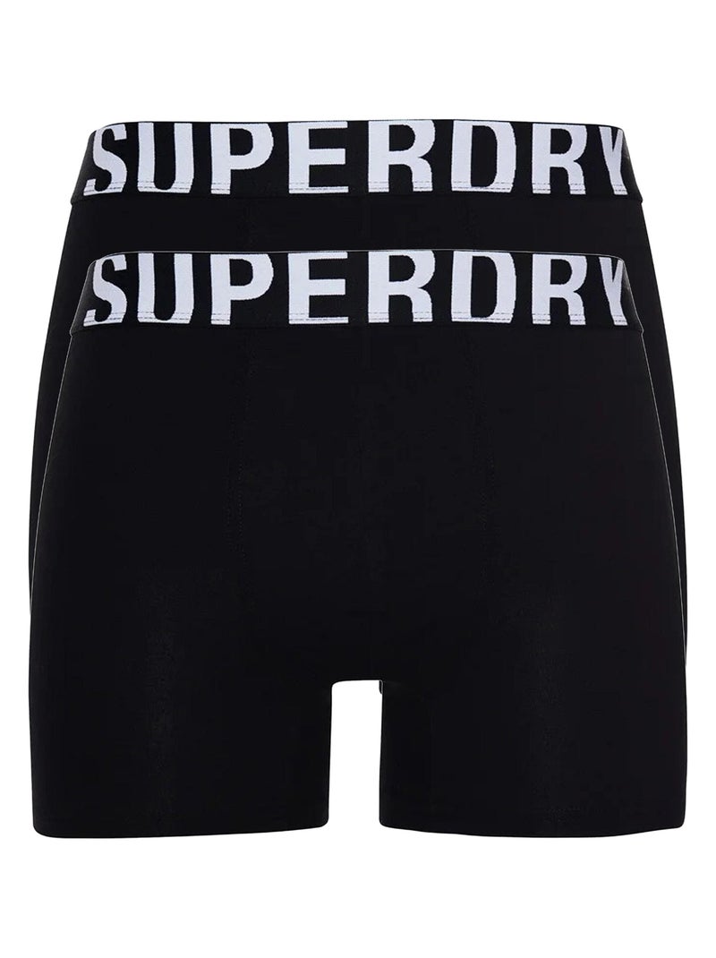 Pack de 2  boxers SuperDry Dual Noir - Kiabi