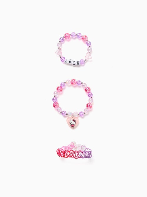 Pack de 2 Bracelets avec Perles/Pendentif Hello Kitty - Kiabi