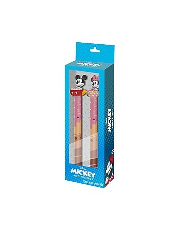 Pack de 2 Crayons Éternels - Disney Mickey & Minnie Mix - Multicolore - Taille Unique