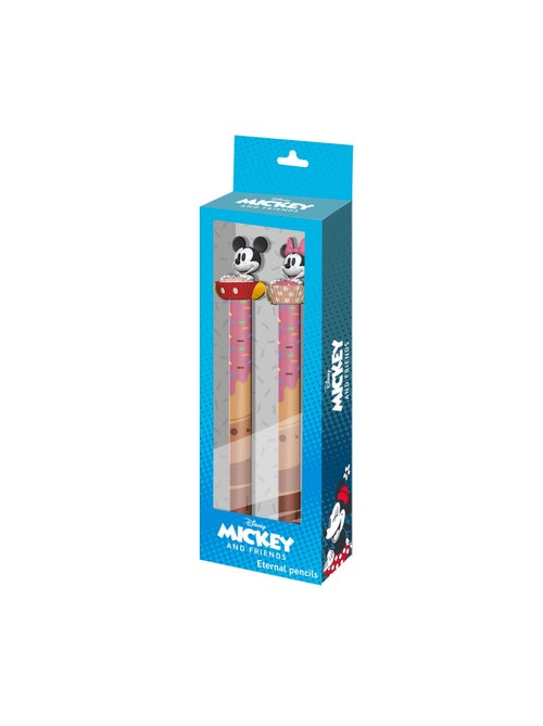 Pack de 2 Crayons Éternels - Disney Mickey & Minnie Mix - Multicolore - Taille Unique - Kiabi