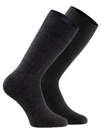 Pack de 2 paires de chaussettes mi-hautes - Kiabi