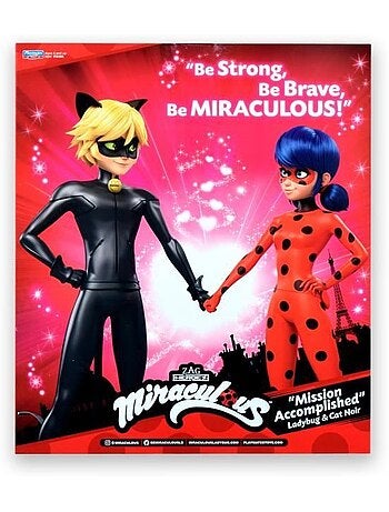 Pack De 2 Poupées Miraculous Ladybug Et Chat Noir - Bandai