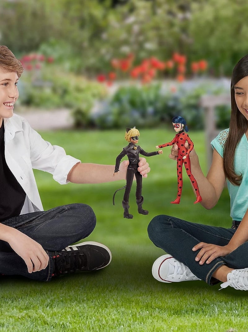 Pack De 2 Poupées Miraculous Ladybug Et Chat Noir - Bandai Multicolore - Kiabi