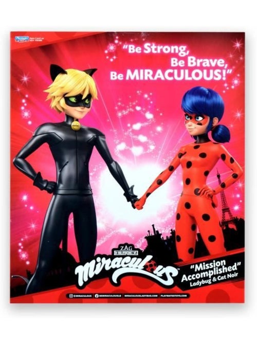 Pack De 2 Poupées Miraculous Ladybug Et Chat Noir - Bandai - Kiabi