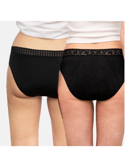 Pack De 2 Secure Shorty Micro Et Shorty Coton Bio Pour Flux Fort | Gerard Pasquier - Kiabi