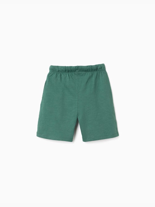 Pack de 2 short en coton avec cordon de serrage - Kiabi