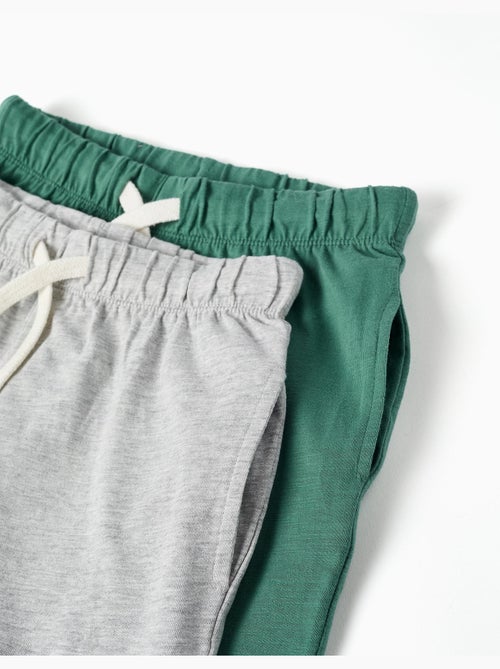 Pack de 2 short en coton avec cordon de serrage - Kiabi