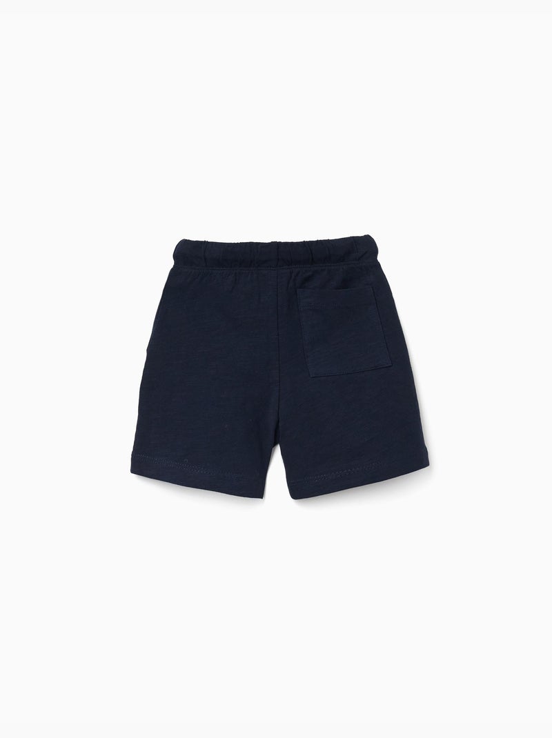 Pack de 2 shorts en coton avec cordon de serrage Noir Orange - Kiabi