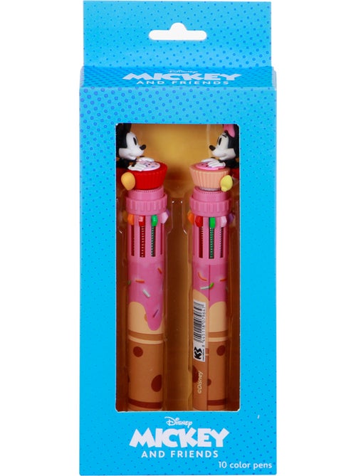 Pack de 2 Stylos à 10 Couleurs - Disney Mickey & Minnie Mix - Multicolore - Taille Unique - Kiabi Pack de 2 Stylos à 10 Couleurs - Disney Mickey & Minnie Mix - Multicolore - Taille Unique - Kiabi