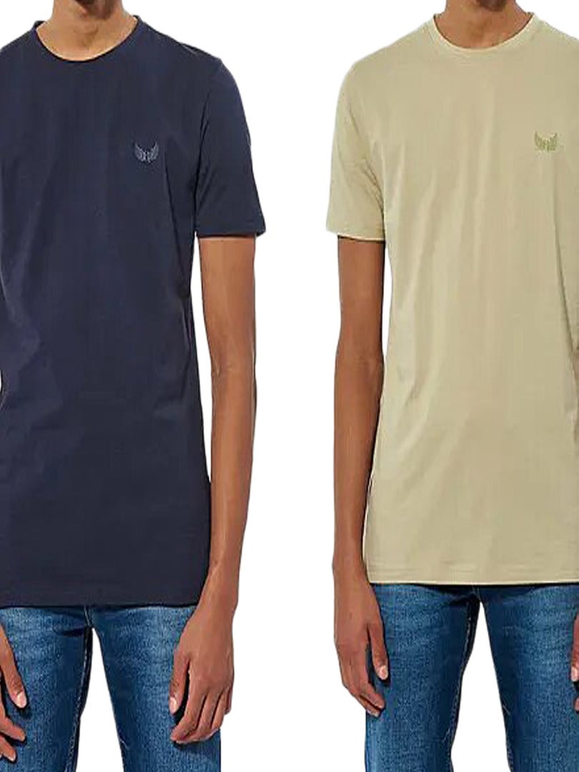 Pack De 2 Tee Shirt Kaporal Rift Bleu - Kiabi