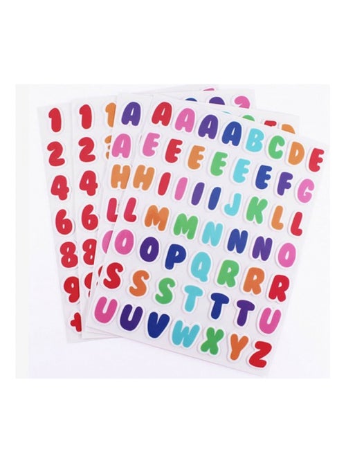 Pack de 206 Lettres et Chiffres Magiques Repositionnables - Kiabi