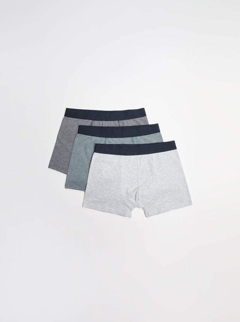 Pack de 3 boxers MO Fashion Vert - Kiabi
