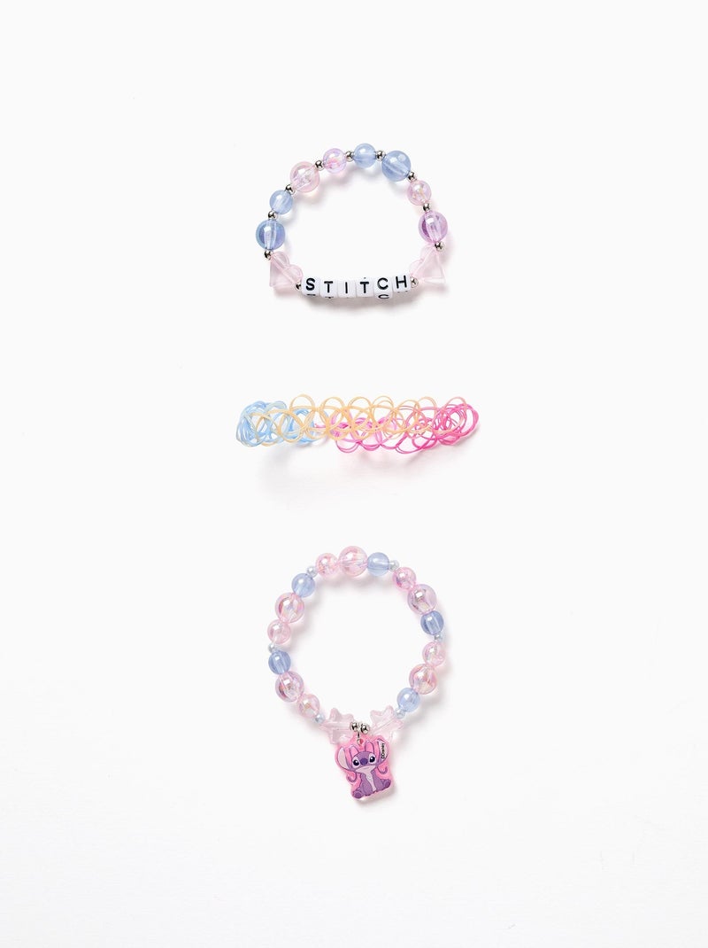 Pack de 3 Bracelets Lilo et Stitch Mauve lilas - Kiabi