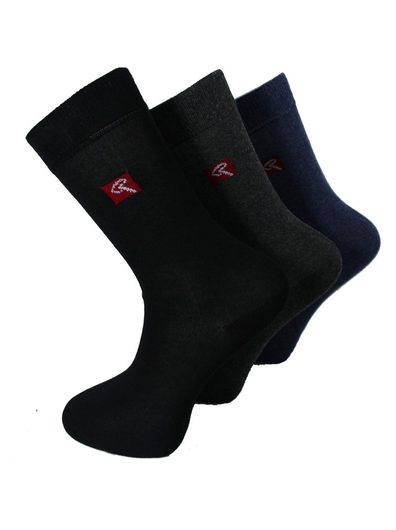 Pack de 3 Paires De Chaussette Redskins Noir Gris Bleu - Kiabi
