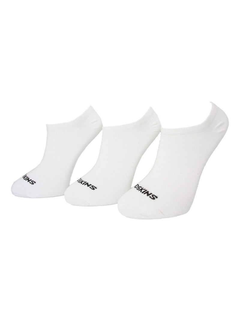 Pack de 3 Paires de Chaussettes Courte Redskins Blanc - Kiabi