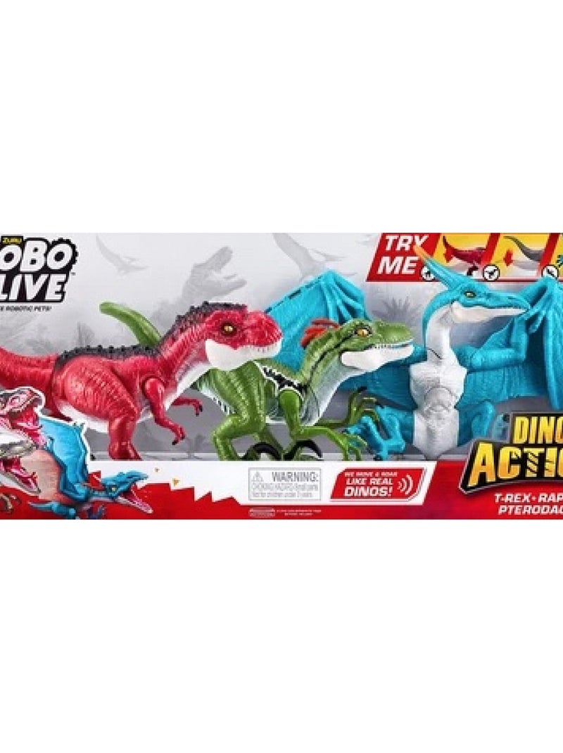 Pack de 3 Robots Alive Dino articulés N/A - Kiabi