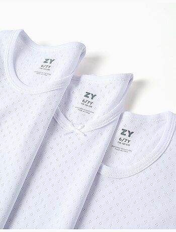 Pack de 3 T-shirts en coton à manches longues